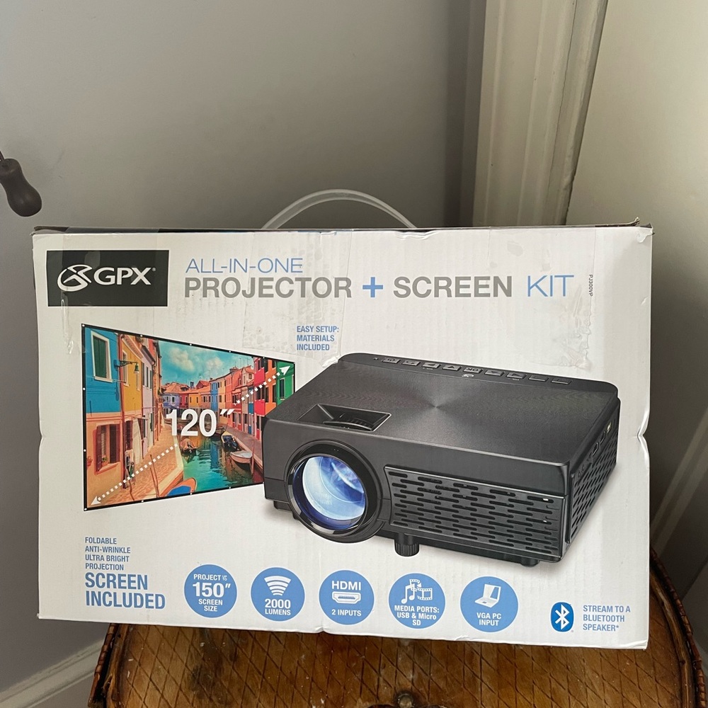 Projector screen kit